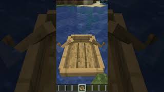 BOATS CAN BE DANGEROUS FOR PLAYERS IN MINECRAFT minecraft shorts boat [upl. by Nivlem]