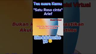 Satu Rasa Cinta Karaoke Akustik  Arief  Nada Wanita [upl. by Moritz]