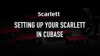 Setting up your Scarlett in Cubase [upl. by Ariew466]