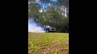 460 F100 one wheel peel burnout [upl. by Einalem]