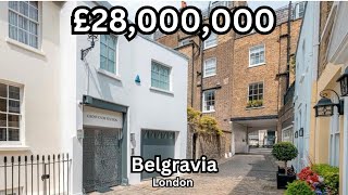 £28000000 Belgravia Mews House  London Real Estate [upl. by Leterg81]