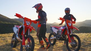 KTM 300 EXC TBI vs KTM 350 EXCF  2024 Models [upl. by Schofield811]