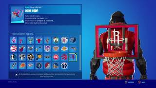 NEW NBA MINI HOOP BACK BLING IN FORTNITE BASKETBALL HOOKSHOT TOY [upl. by Crichton]