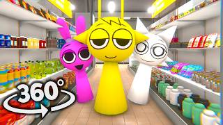 Incredibox Sprunki 360°  Supermarket  VR360° Experience  Happy Edition [upl. by Odinevneib733]