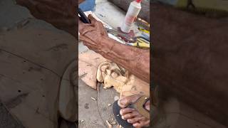 asmr wood carving asmrsounds woodworking sculpture [upl. by Eugenie]