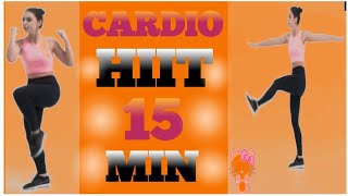 15 MIN CARDIO HIIT Workout  Full Body No Equipment No Repeats [upl. by Attolrac503]