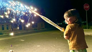 My Son PLAYS With FIREWORKS [upl. by Eilrebma]