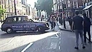 Police Stop CRAZY Taxi Driver After Nearly Running Down Cyclists [upl. by Chlo654]