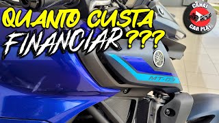 Quanto custa FINANCIAR a nova Yamaha MT03 2023 com entrada de R 000 até RS 5 mil Bora vê [upl. by Kung]