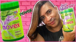 RESENHA CREME SUPER BABOSÃO NOVEX  No e Low Poo  DENISON DIAMOND [upl. by Sweyn]