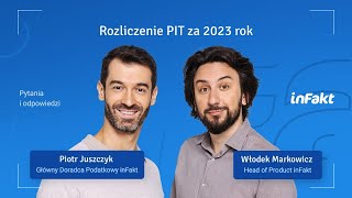 Rozliczenie PIT za 2023 rok – poranny live z ekspertami inFaktu 💡 [upl. by Simara]