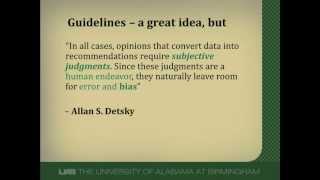 Overview of Clinical Practice Guidelines [upl. by Delanty]