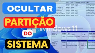 ✅ Como ocultar a partição Reservada Pelo Sistema Muito FÁCIL [upl. by Dotty33]