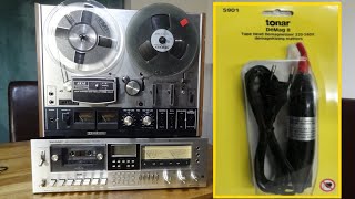 Tape Head Demagnetizer Review Before amp After Sound Test Akai Sony Cassette deck Reel 2 Reel [upl. by Gravante]