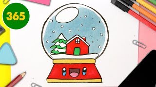 COMMENT DESSINER UNE BOULE DE NOËL KAWAII ÉTAPE PAR ÉTAPE – Dessins kawaii facile [upl. by Nair]