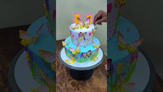 Beautiful Butterfly🦋🦋🦋 Cake design cakedesign youtubeshorts cake shortsfeed trending [upl. by Candie776]