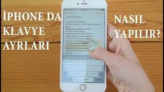 İphone da Klavye Tıklama Sesi Nasıl Açılır Kapatılır [upl. by Atelahs705]