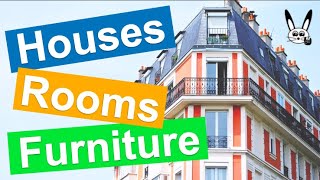 House Rooms and Furniture Vocabulary [upl. by Ahsemat]