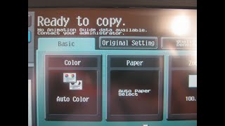 No Animation Guide available Contact your service rep on Konica Minolta Bizhub Copiers [upl. by Khalid]