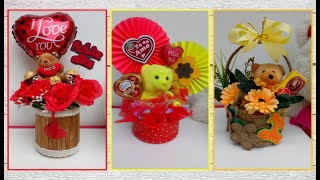 3 HERMOSOS ARREGLOS PARA VENDER O REGALAR EN SAN VALENTÍN  Ideas con reciclaje [upl. by Yemiaj677]