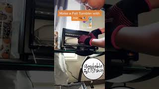 Make a sublimation tumbler with me Using a convection oven [upl. by Zoa502]