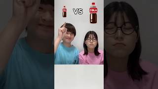 Small Cola 🆚 Big Cola Challenge Video shorts youtubeshorts trendingshorts viralshort [upl. by Eanerb405]