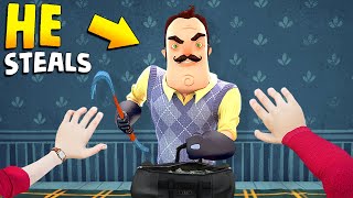 THE NEIGHBOR STOLE MY STUFF  Hello Neighbor Gameplay Mods [upl. by Hassi]