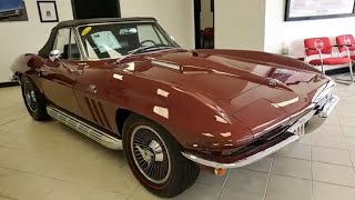 1966 Corvette 427425hp Convertible NCRS TOP FLIGHT BLOOMINGTON GOLD [upl. by Alyak]