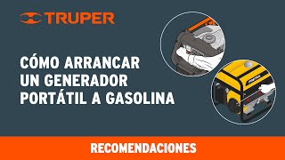 Cómo arrancar un Generador Portátil a Gasolina TRUPER y PRETUL [upl. by Caldwell]