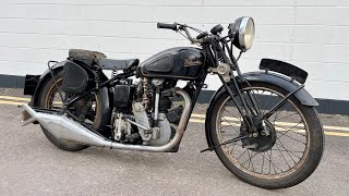 Velocette KTS 1938 350 OHC In extremely rare all original condition [upl. by Odnanreh]