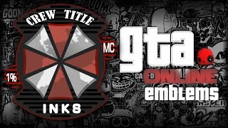 GTA V Custom Crew Emblem Tutorial  Grand Theft Auto 5  Screetch2009 [upl. by Ori]