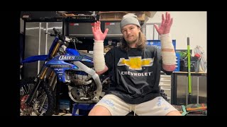 85cc BLITZING Supercross whoops first day on sx and surgery update [upl. by Alano]