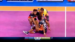 Tamil Thalaivas  Kabaddi  Ajay Thakur winning moment vs Bengal Warriors [upl. by Sisile116]