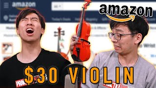 We Try the Cheapest and most useless Violins from Amazon [upl. by Tarazi]