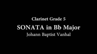 Clarinet Sonata in Bflat major Vanhal Johann Baptist [upl. by Esilahs807]