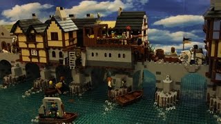 Lego Medieval Old London Bridge  Brick Wonders  StopMotion Animation [upl. by Ganiats748]