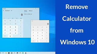 How to Remove Calculator App from Windows 10 [upl. by Omrellig]