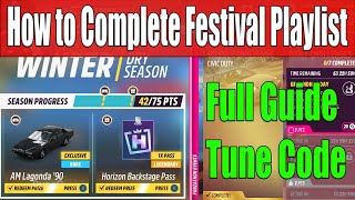 Forza Horizon 5 How to Complete Festival Playlist Winter Season Series 39 Full Guide Tune Code [upl. by Gnohp]