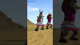 funny donkey dance  lala lala lory songa dance  nachne wala gadha  hindi funny kahani [upl. by Misab390]