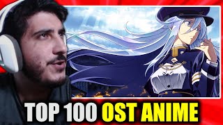 REACCIÓN a TOP 100 MEJORES OST ANIME [upl. by Khalid110]