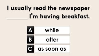 Connectors in English  Grammar Quiz [upl. by Mulloy]