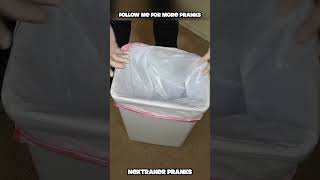 Trash can prank aprilfools funny diy laugh [upl. by Delmar]