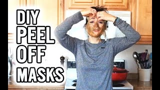 How To Make Peel Off Face Masks  3 Recipes [upl. by Ayocal]