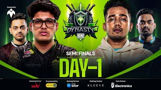 1M DYNASTY  Semi Finals D1  BGMI  Ft GodLike iQOOSouL Wildfangs etc [upl. by Lipson]