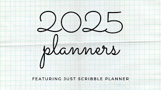 2025 planners Featuring JustScribble horizontal planner [upl. by Neehar533]