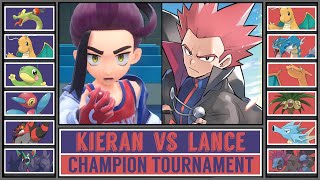 KIERAN vs LANCE  Pokémon Champion Tournament Battle 1 [upl. by Etra]