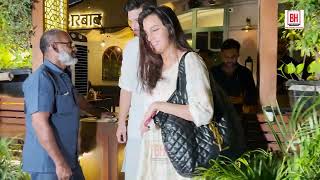 Karan Kundrra amp Tejasswi Prakash Spotted At Restaurant In Bandra [upl. by Mchail]