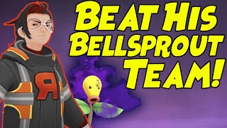 How to Beat Arlo NEW Shadow Bellsprout Team in Pokemon GO [upl. by Merilee]