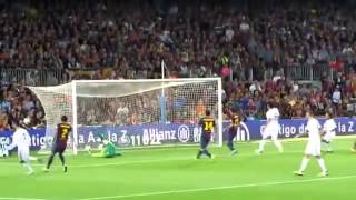 Cristiano Ronaldo calma goal in Camp Nou through a personal camera [upl. by Llerdnek]