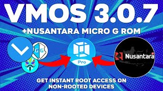 VMOS Pro Root v307  Custom ROM Nusantara MicroG Edition [upl. by Grenier600]